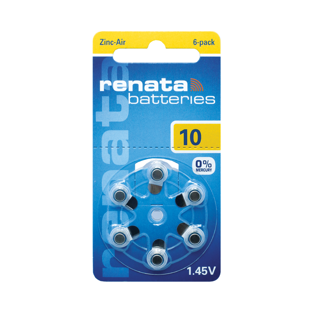 

Батарейки ZA-10 (PR70) Renata (6шт.)