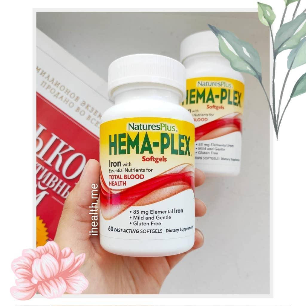 

Nature's Plus, Hema-Plex, комплекс с железом, 60 капсул быстрого действия купить