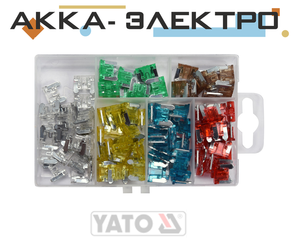 

Предохранители mini для авто Yato YT-83145 100шт