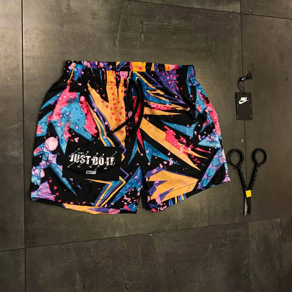 

Плавательные шорты Nike с принтом летние молодежные , Мужские шорты пляжные купальные Найк для бассейна