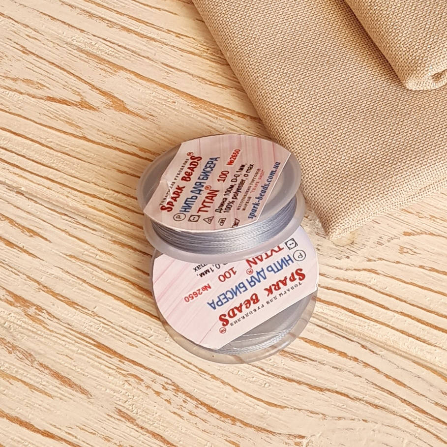 

Нить для бисера Tytan 100 пыльно-голубой 2650