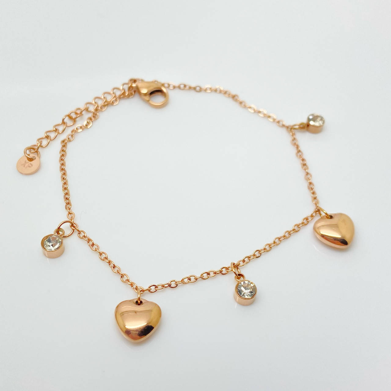 

17 +3 см. Браслет с сердечками xp