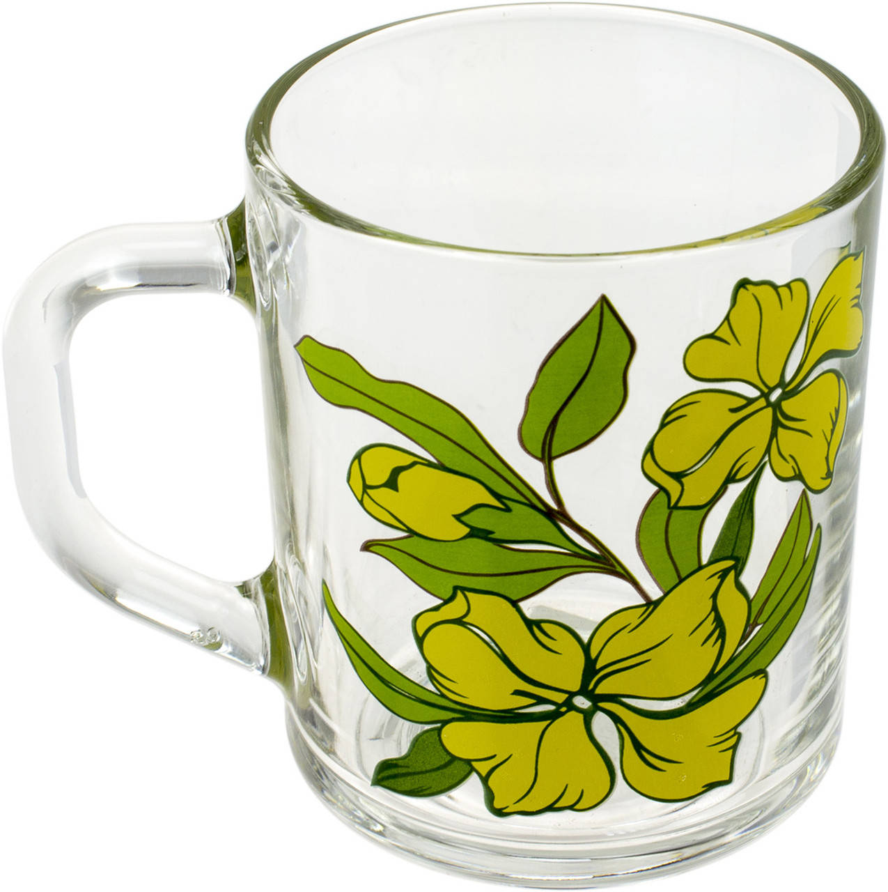 

Чашка скло 200мл "Ніжні квіти" №85004213/Галерея/(20)