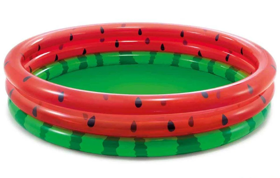 

Надувной Бассейн диаметр 168см, высота 38см, от 2 лет, 581л. 58448 "Арбуз" 3 кольца
