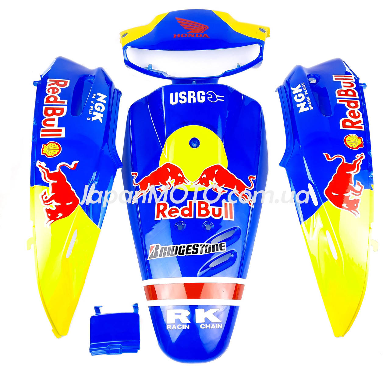 

Комплект пластика HONDA DIO AF-27 (разноцветный) BULL синий