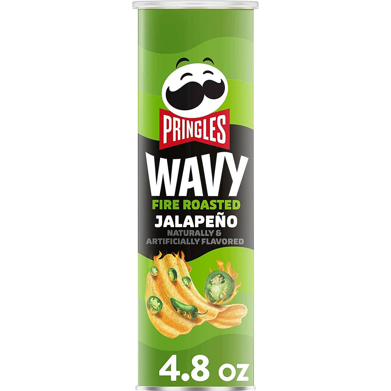 

Чипсы Pringles Wavy Roasted Jalapeno 137g (Примятая упаковка)
