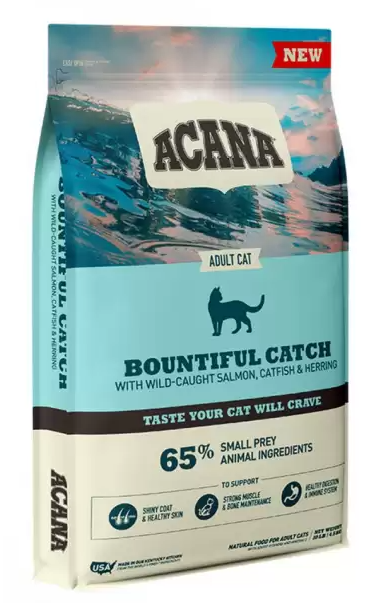 

Acana Bountiful Catch Cat - корм для кошек с рыбой (лосось, сельдь и форель) 4,5 кг
