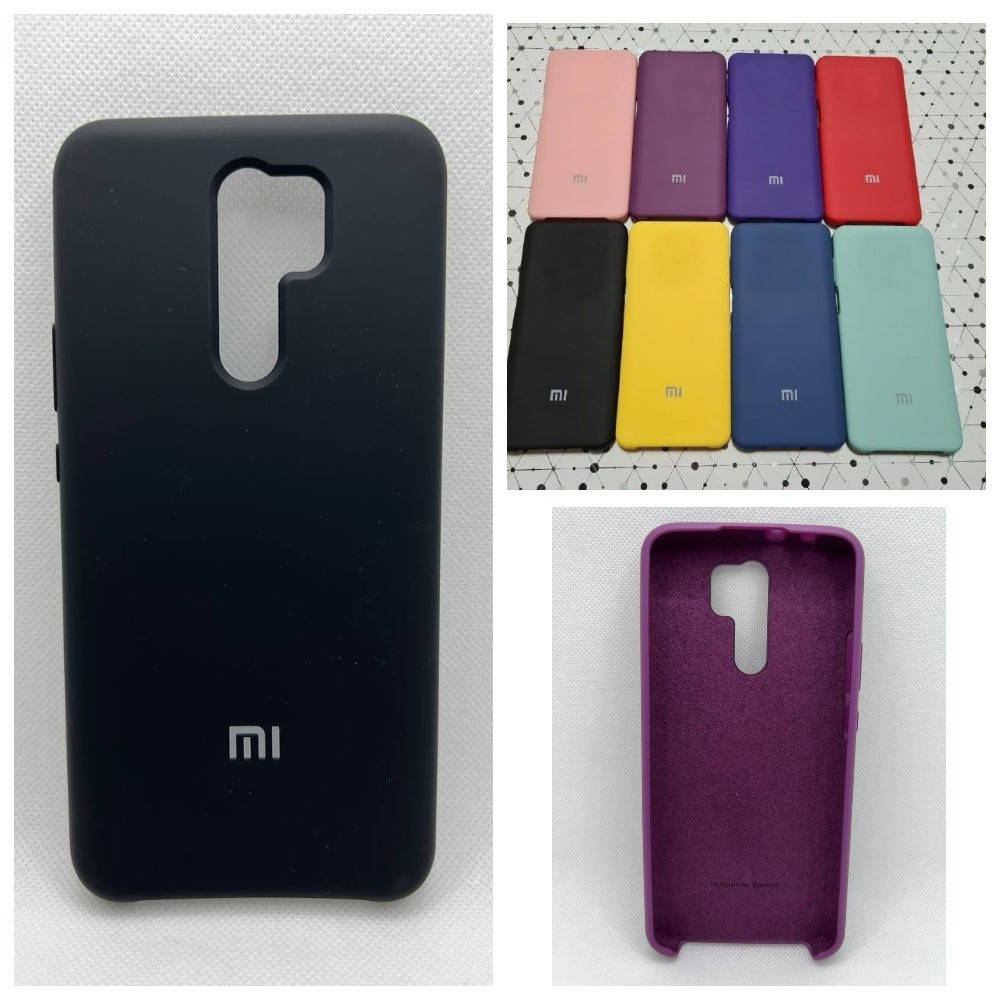

Силиконовый брендовый Soft-touch чехол для Xiaomi Redmi 9, Разные цвета