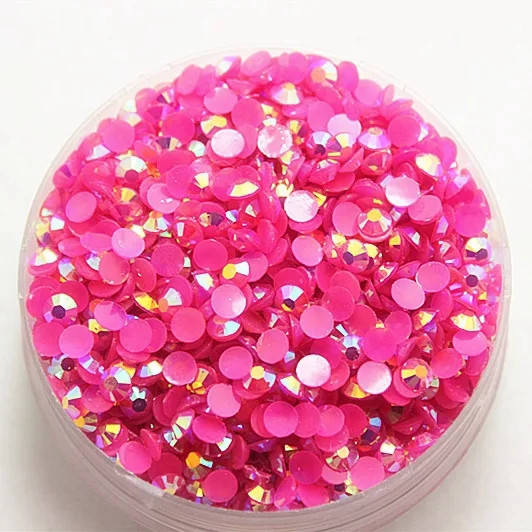 

Стразы акриловые, ss12, Rose AB. Холодная фиксация, Малиновый