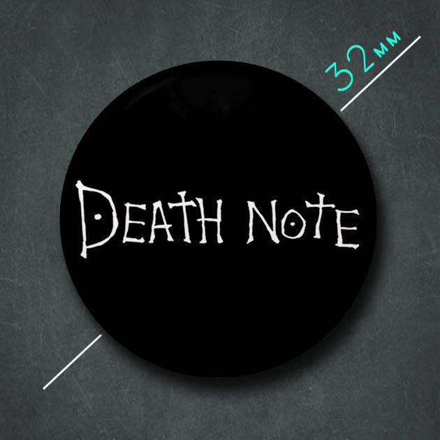 

"Тетрадь смерти / Death note" значок круглый на булавке Ø32 мм