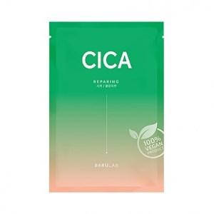 

Успокаивающая тканевая маска с экстрактом центеллы Barulab The Clean Vegan CICA Mask