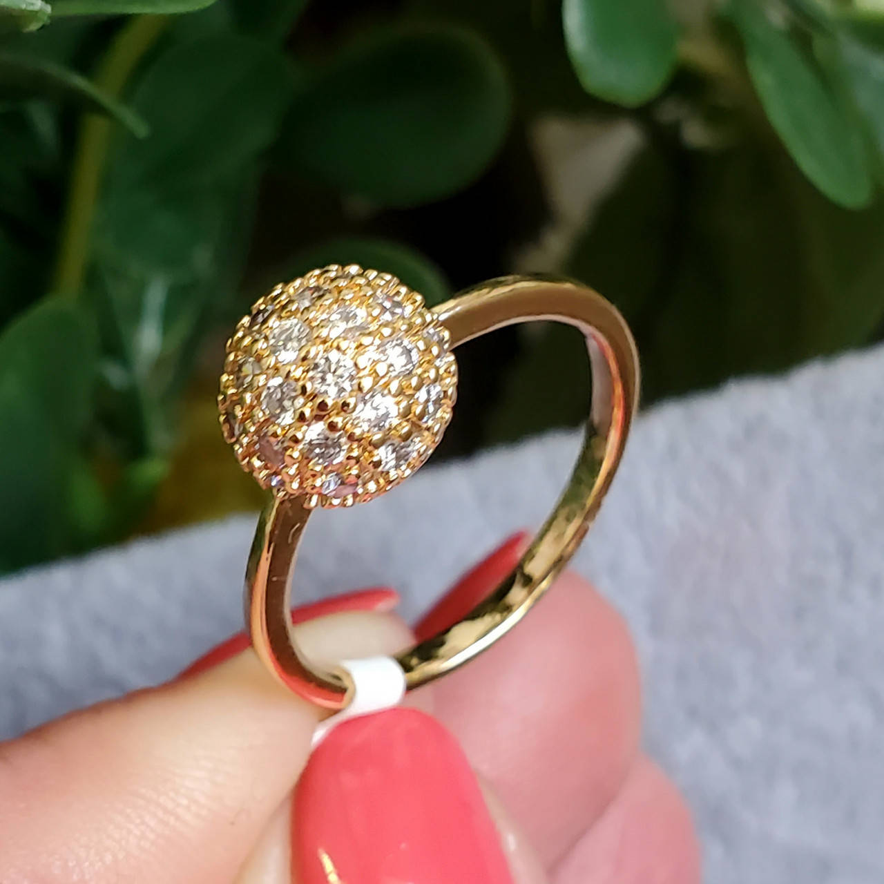 

Кольцо Xuping размеры:17,19 медицинское золото позолота 18К 8326