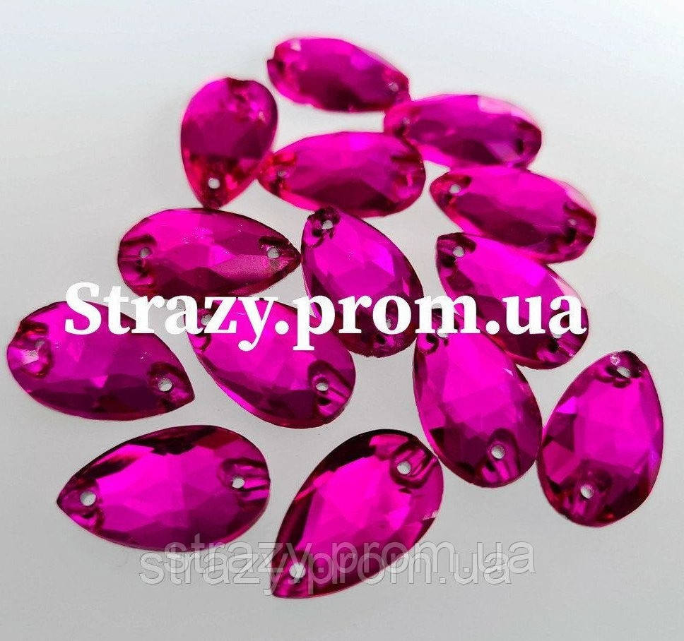 

Стразы Капля 7*12мм. Super Pink Эконом