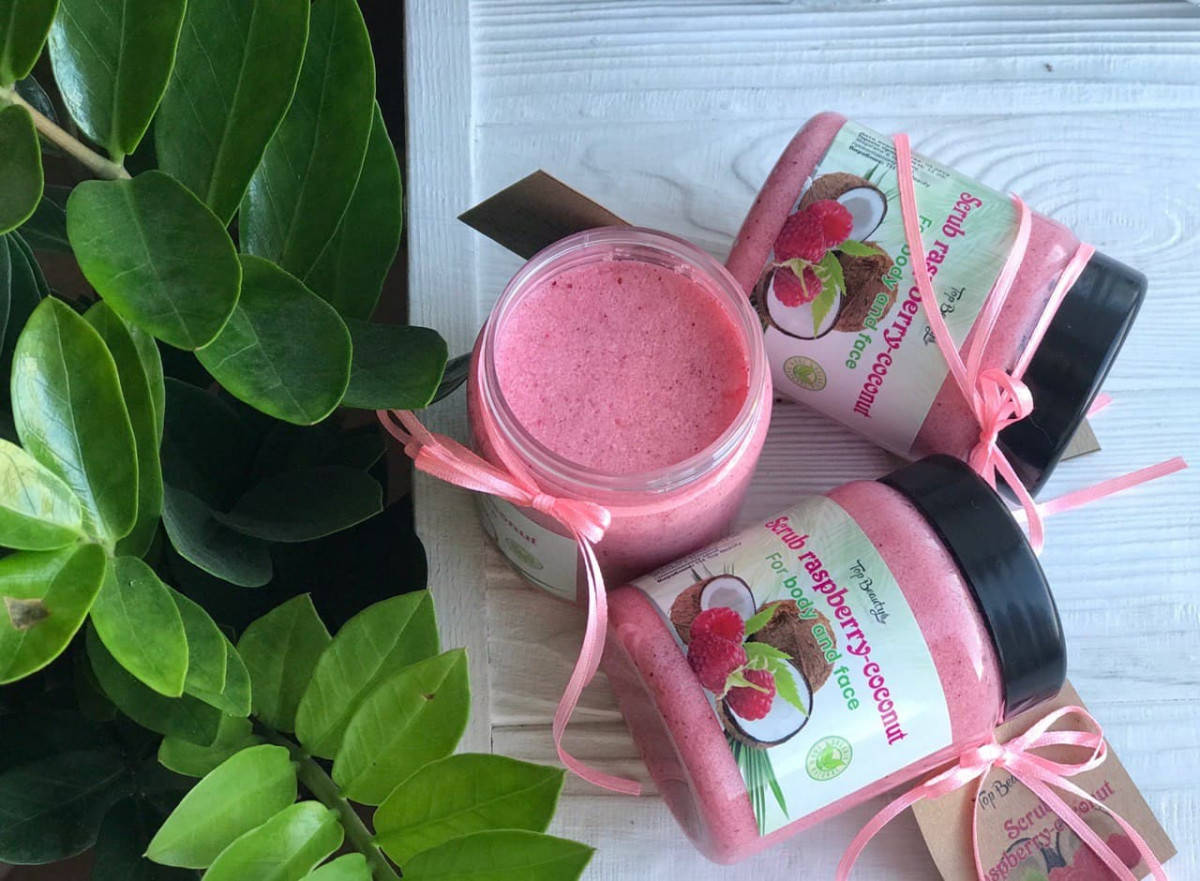 

Скраб для тела Top Beauty банка 250 мл Raspberry-Coconut