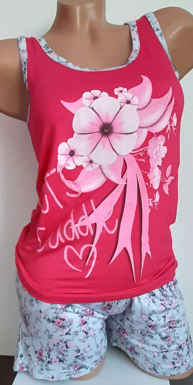 

Женская пижама с шортами M, Коралл