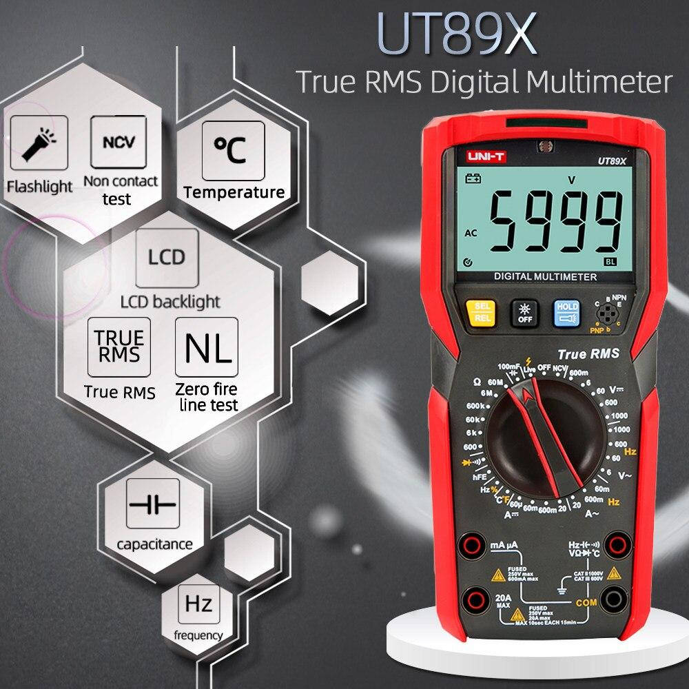 

Профессиональный цифровой мультиметр UNI-T UT89X TrueRMS