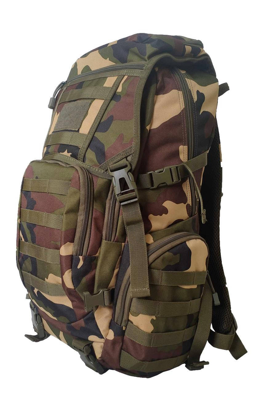 

Рюкзак тактический камуфляжный Tactical TY-216 Woodland 37 л./ рюкзак средний армейский военный, Зелёный