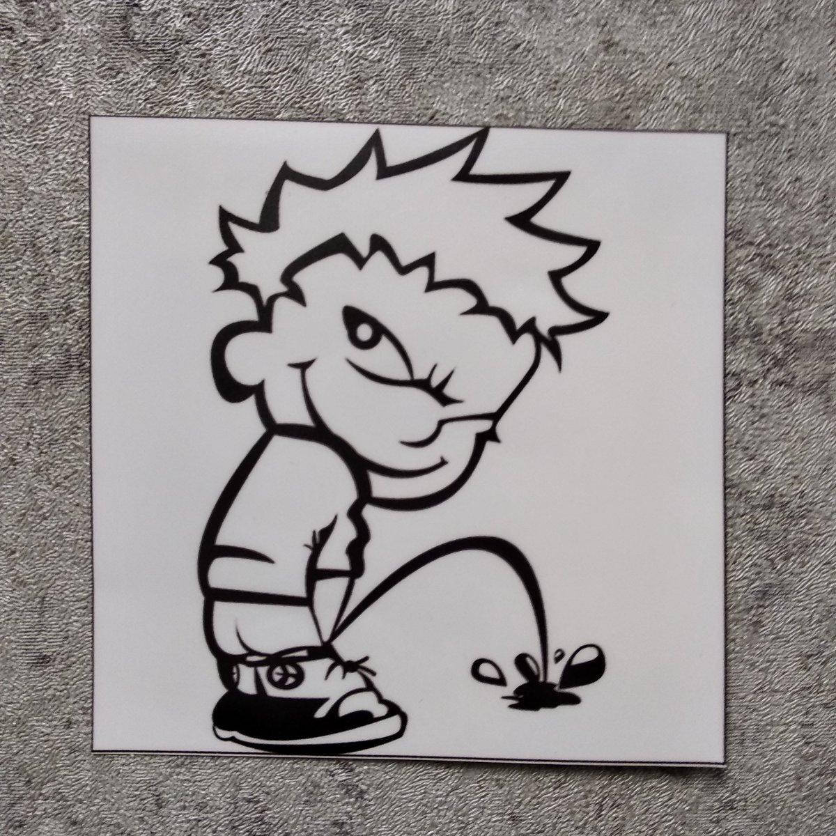 

Наклейки писающий мальчик, Белый