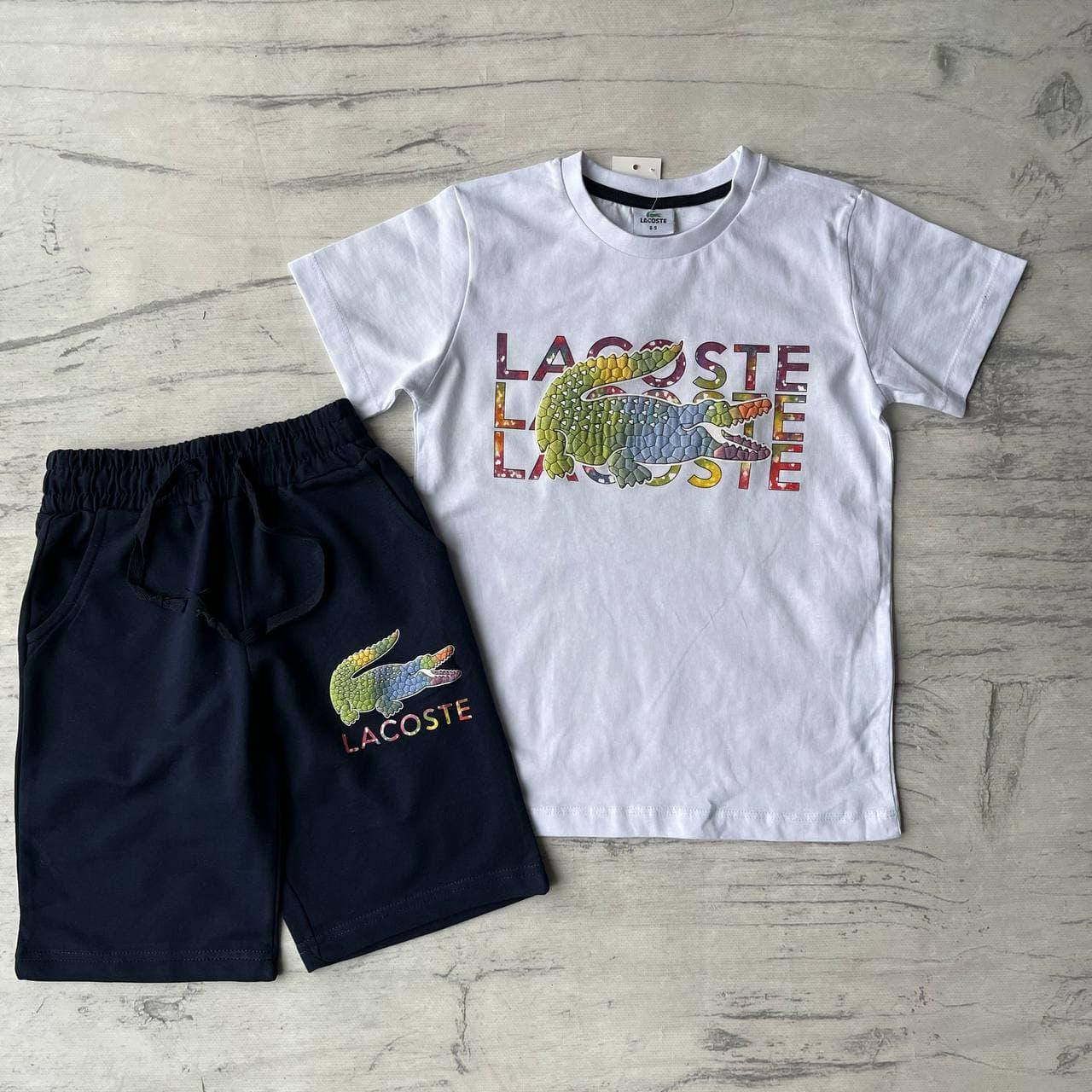 

Летний костюм в стиле Lacoste на мальчика 27. Размер 146 см, 158 см, 168 см