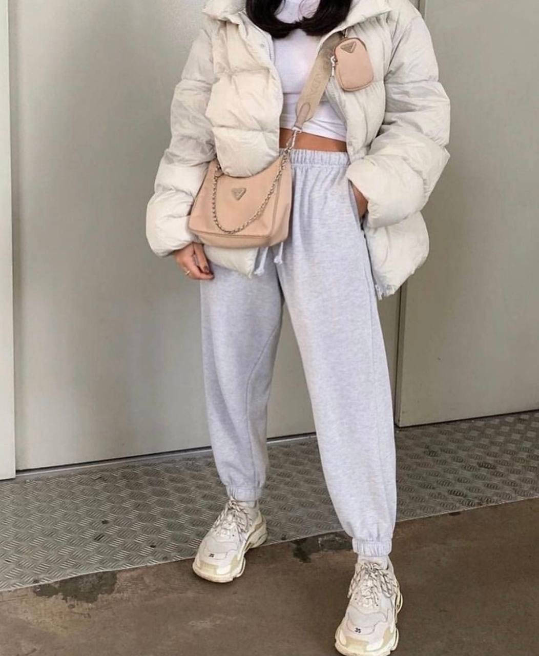 

Женские спортивные штаны на флисе серые, Серый