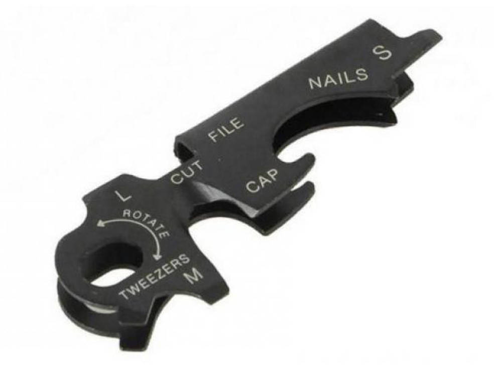 

Брелок мультитул 8 в 1 Черный