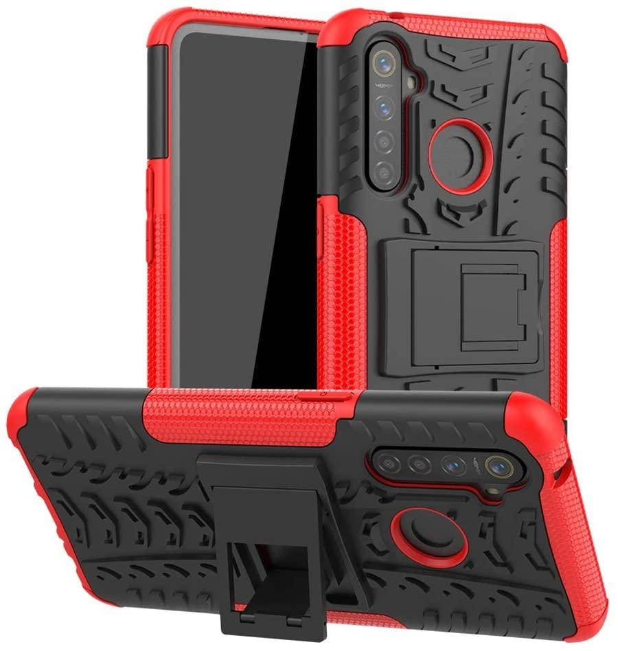 

Защитный чехол Realme 5 Pro (бронированный бампер) (Реалми 5 Про), Красный