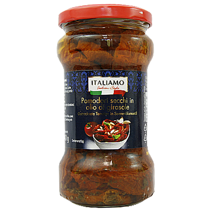 

Помідори вялені Італьямо Italiamo 140/285g 12шт/ящ (Код : 00-00012007)