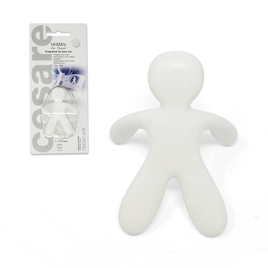 

Ароматизатор в машину человечек Mr&Mrs CESARE BLISTER Fresh Air - White (JCESBS01NV02)