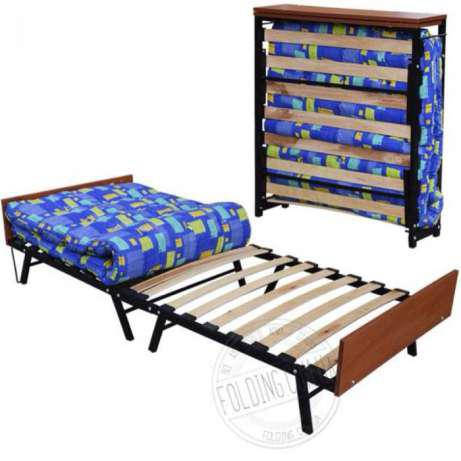 

Раскладушка Кровать - Тумба Модерн - Диана - Ортопедическая с Матрасом ! АКЦИЯ !, Черный