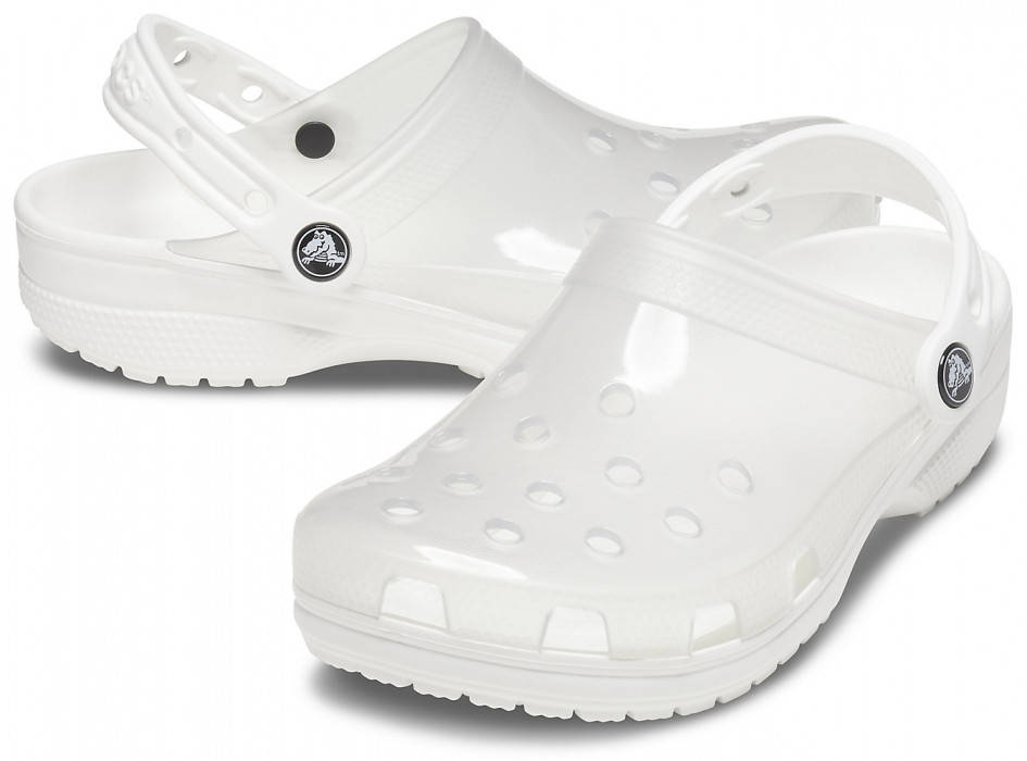 

Сабо Crocs Classic Translucent Clog, оригинал (206908) 37, белые