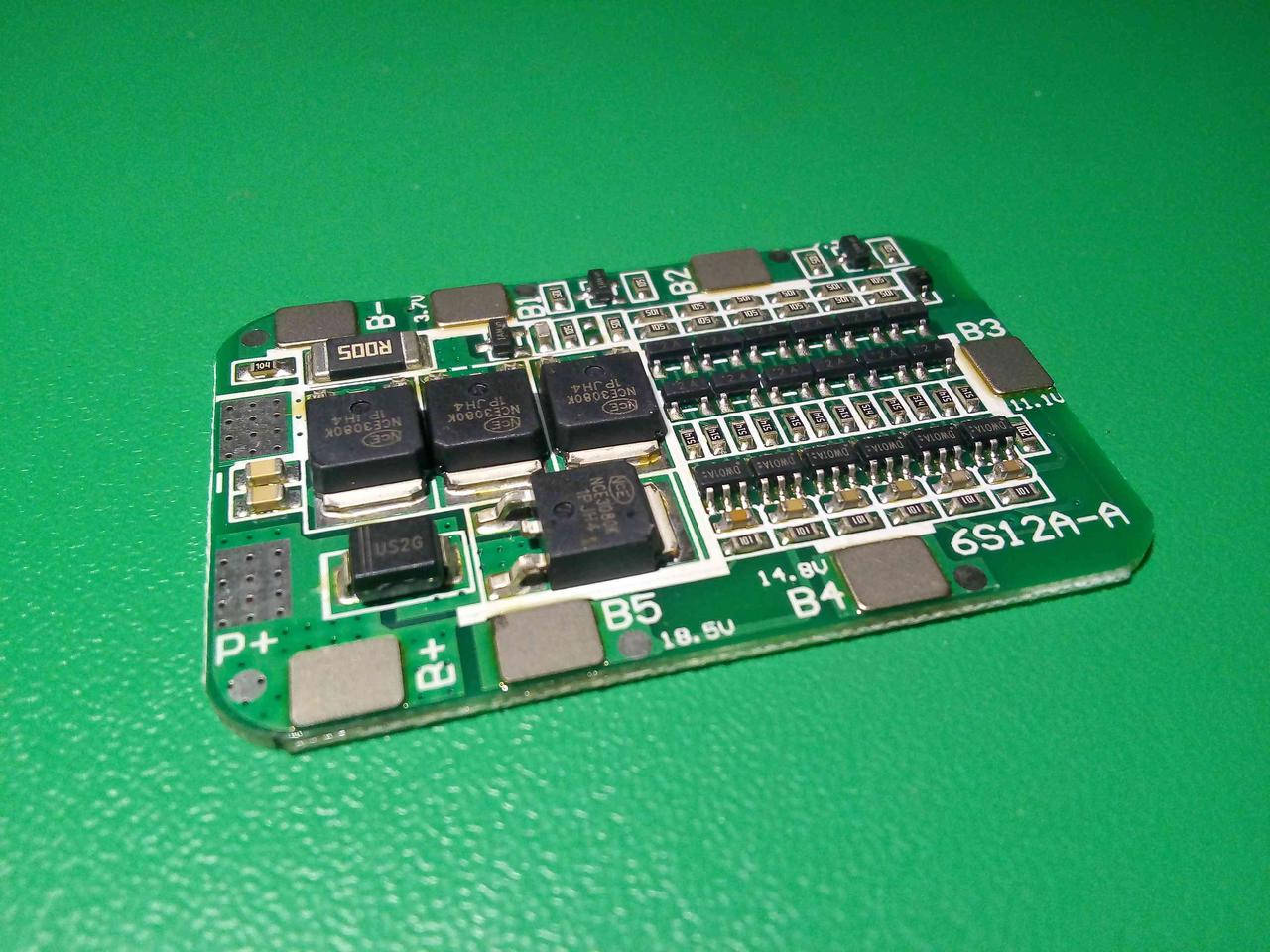 

BMS Контролер заряда/разряда, плата защиты 6S Li-Ion 18650 24V 15A с балансиром