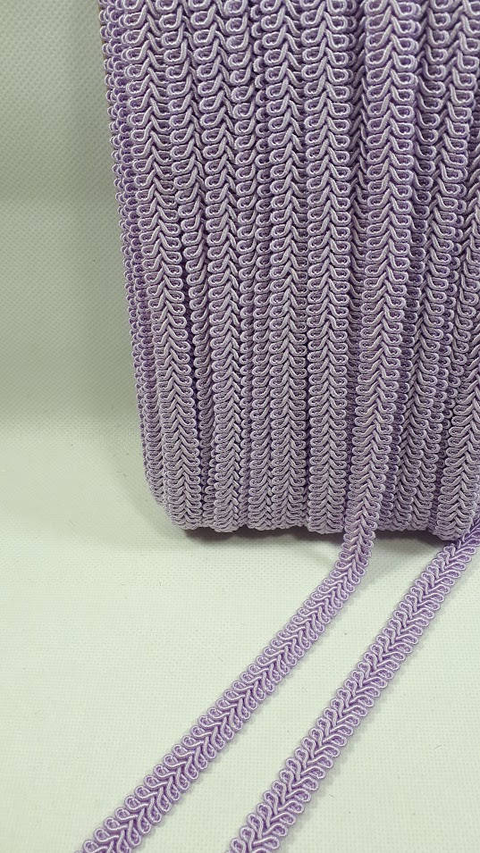 

Цветная тесьма "шубная" светло сиреневая,ширина 1.2см, Сиреневый