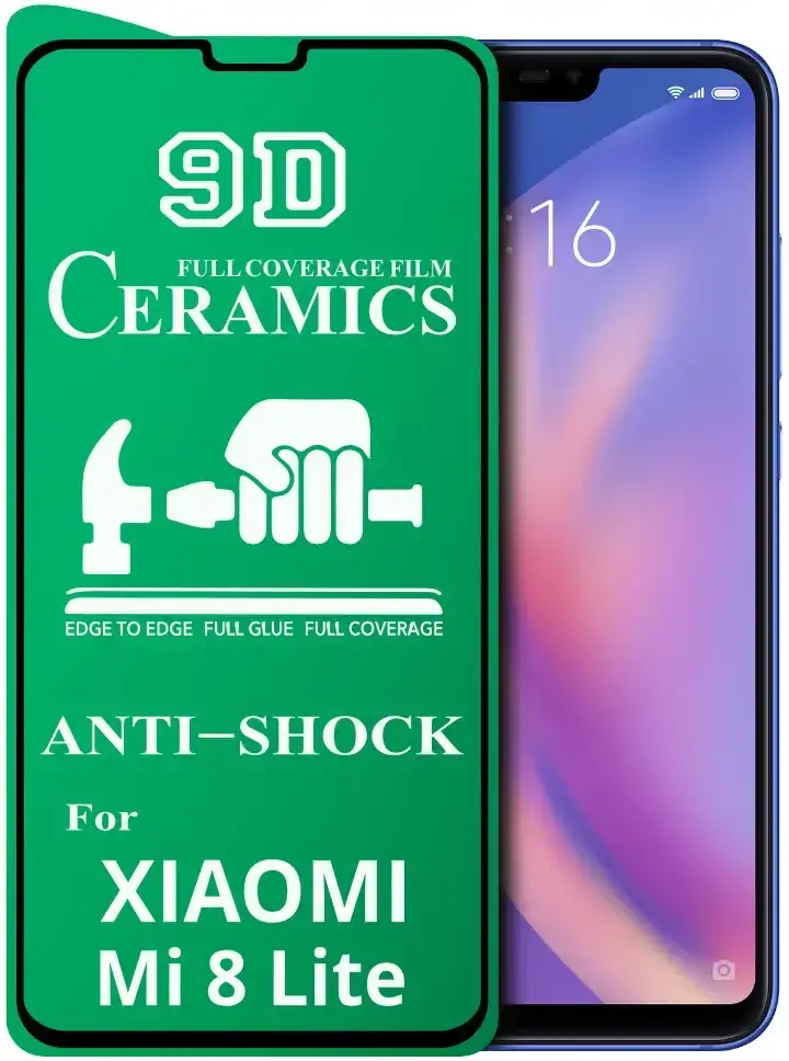 

Защитное стекло 9D Xiaomi Mi 8 Lite – Ceramics