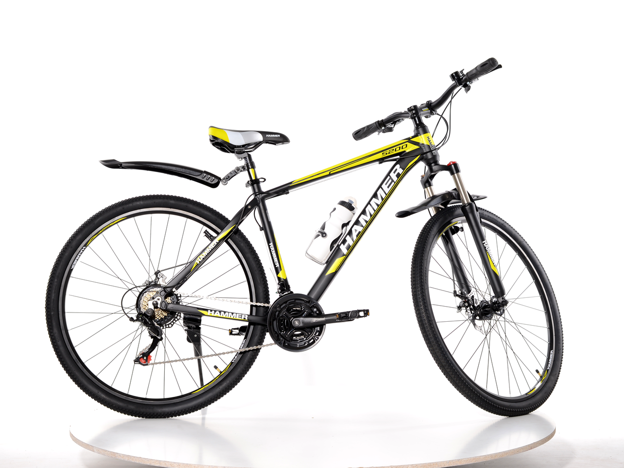 

Горный Велосипед HAMMER-29 Black-Yellow Найнер, Черный