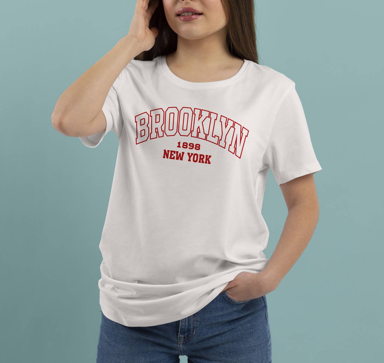 

Футболка с принтом "Brooklyn 2" Белый
