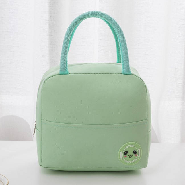 

Термосумка для ланча (ланч бэг) на молнии Happy, бирюзовая, Бирюзовый