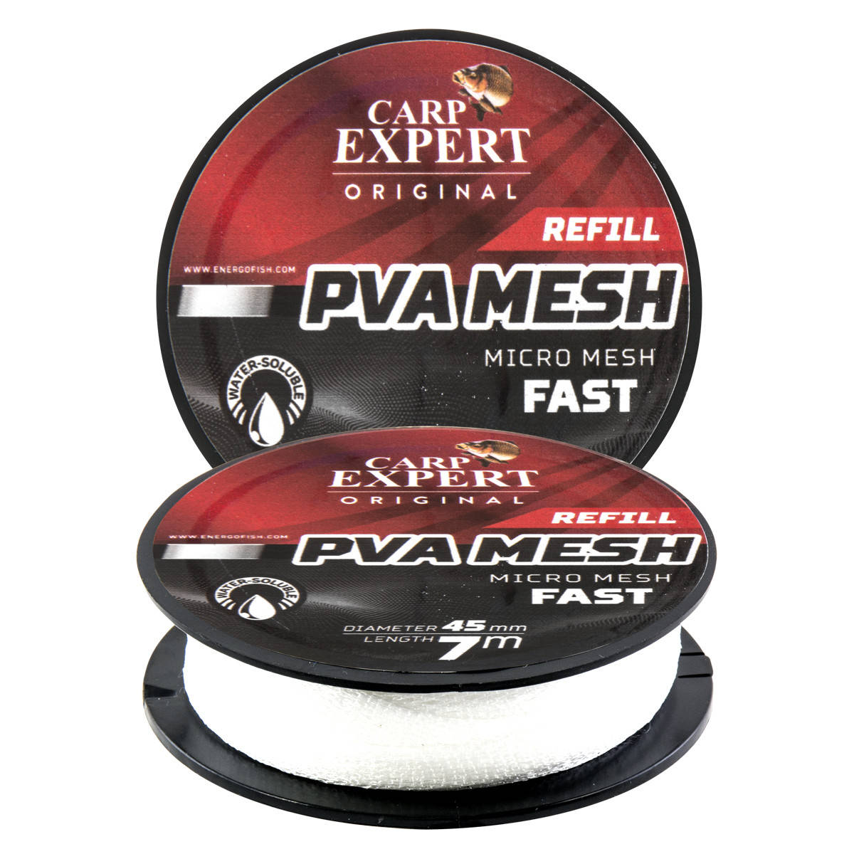 

ПВА-сітка 7м 35мм Carp Expert PVA Refill Micro Mesh Fast (30141135), Белый