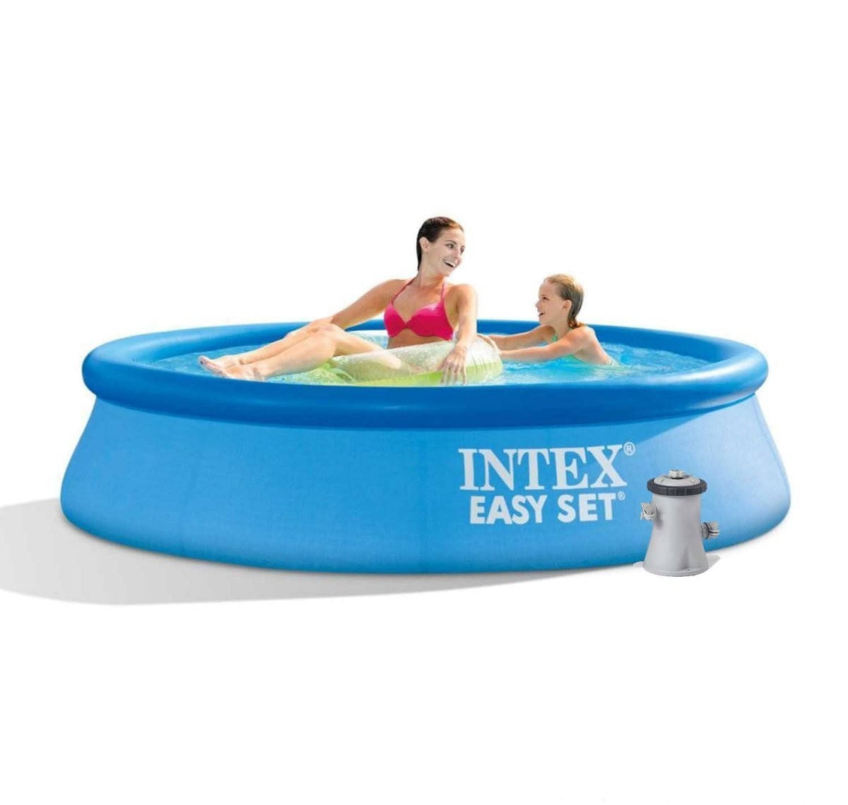 

Надувной бассейн Intex Easy Set 244х61см.c фильтр-насосом 1 250 л/ч арт.28108, Голубой