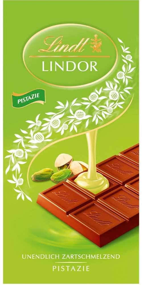 

Шоколад молочный с фисташкой LINDT LINDOR PISTAZIE 100г Италия