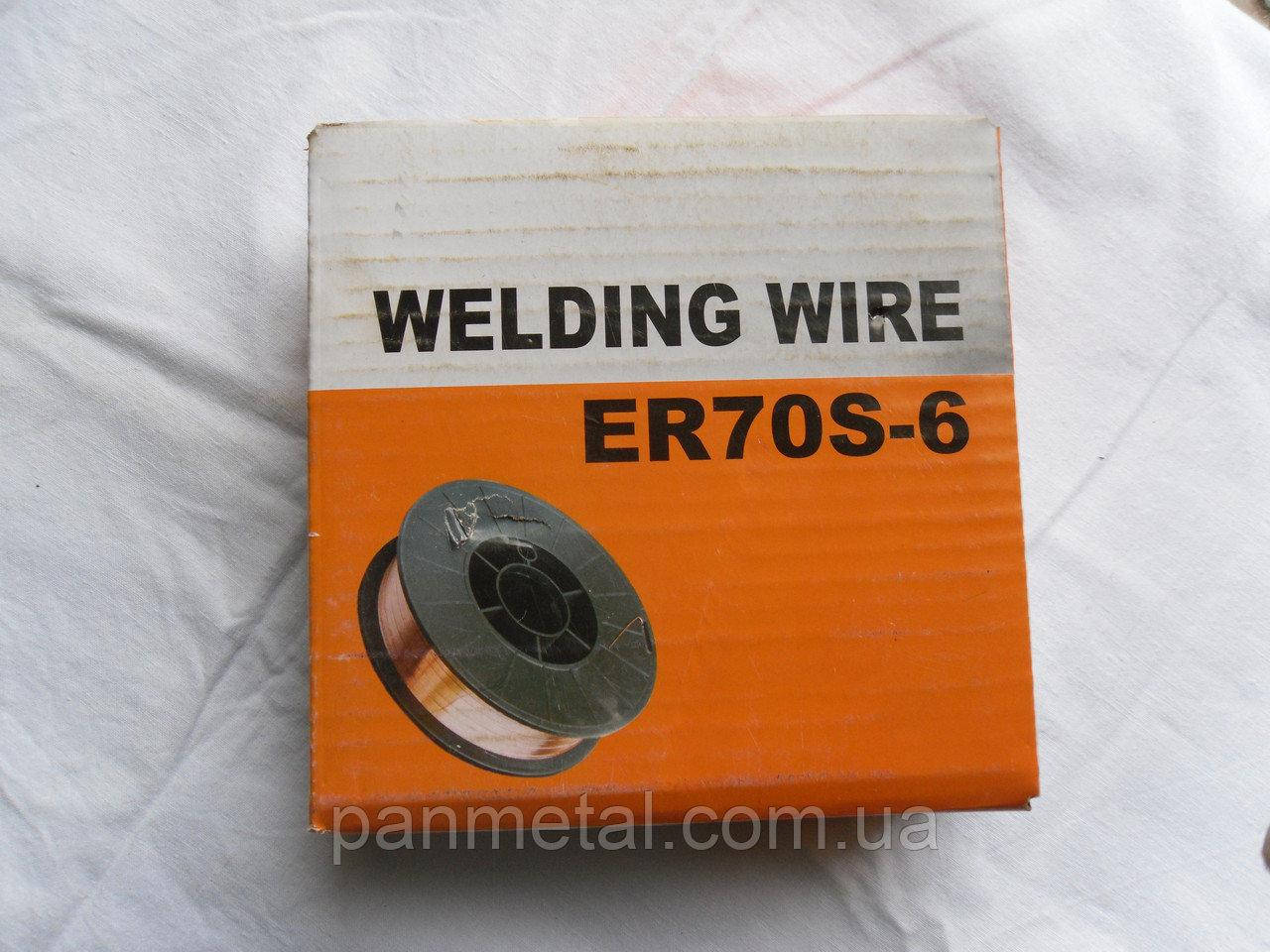 

Зварювальний дріт обміднений ER70S-6 Ø0,8 мм 5 кг