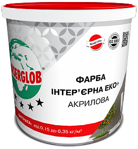 

Краска Anserglob интерьерная ЭКО+ акриловая 14кг, Белый