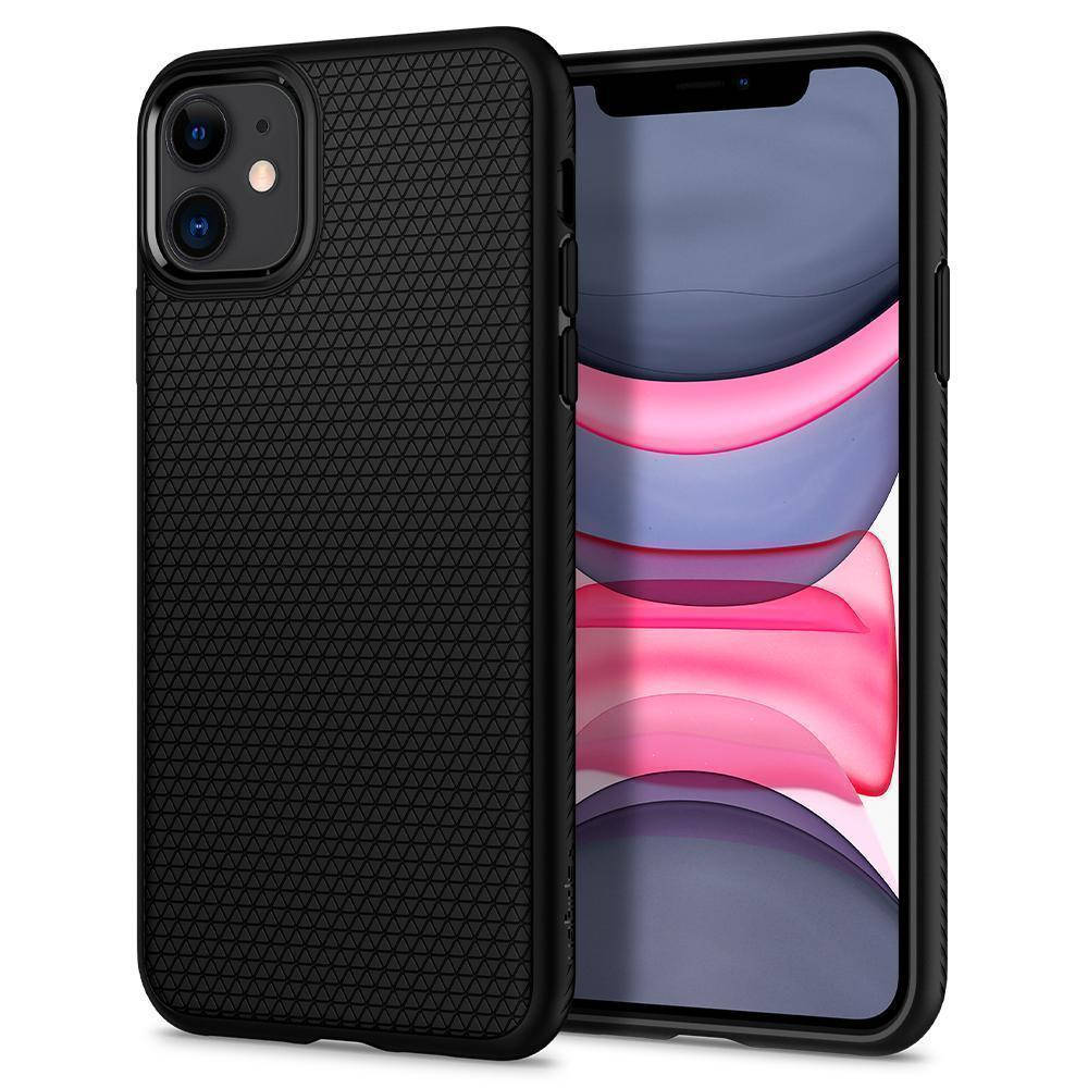 

Чехол Spigen Liquid Air для iPhone 11 Matte Black (076CS27184), Черный