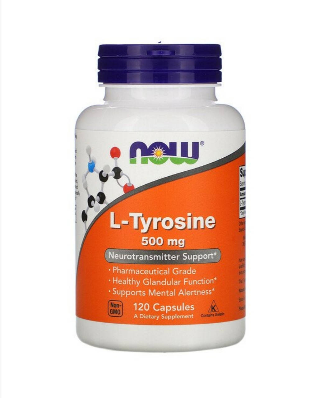 

Now Foods, L-тирозин, 500 мг, 120 капсул