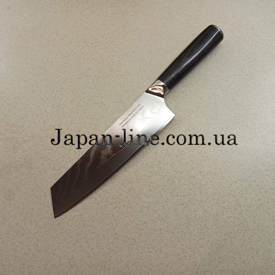 

Нож универсальный Damascus DK-HJ 6006 AUS-10 сталь 67 слоев лезвие 20 см.