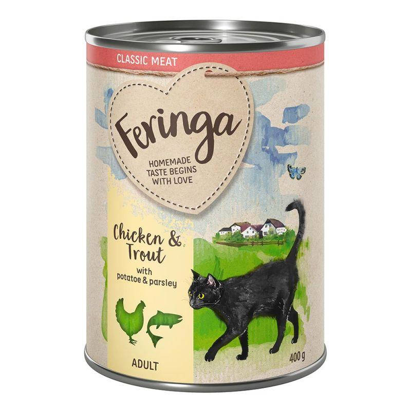 

Консервы для котов Feringa Classic Форель и Курица (400г)