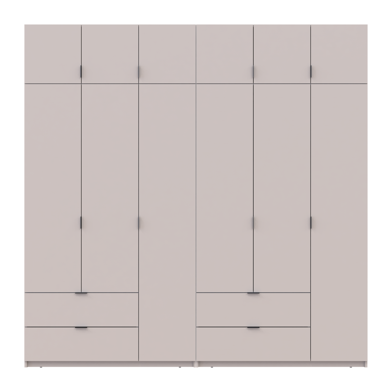 Розпашна Шафа для одягу Doros Лукас Кашемір 3+3 ДСП 240х50х240 (42005108) 4