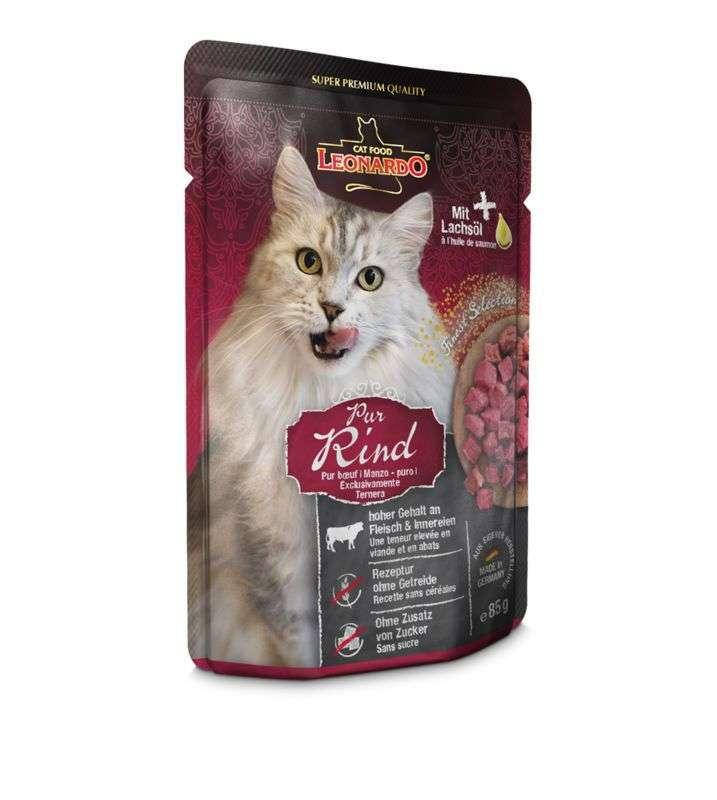 

Leonardo Finest Selection Pure Beef 85 г - Консервированный корм с говядиной для котов