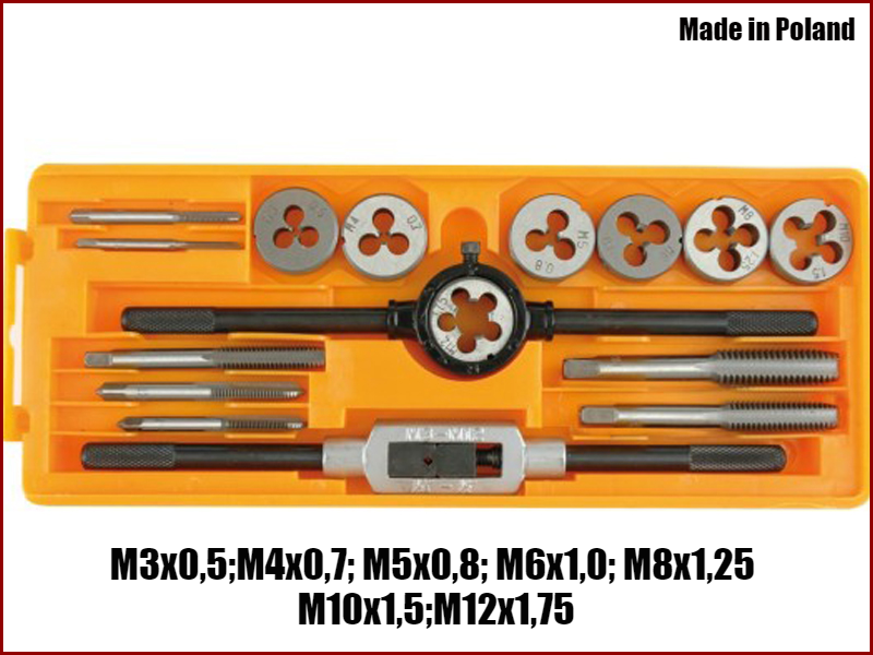 

Набор метрических плашек и метчиков Vorel 24295