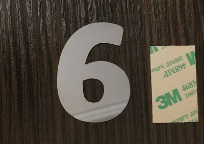 

Цифра нержавейка "6"и "9" 50*1мм самоклейка