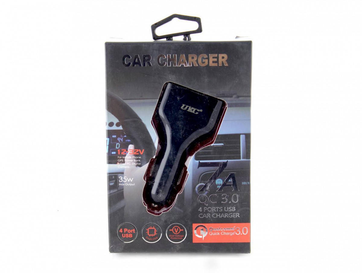 

Адаптер CAR (АВТОМОБИЛЬНЫЙ) 4 USB 009 QC3.0
